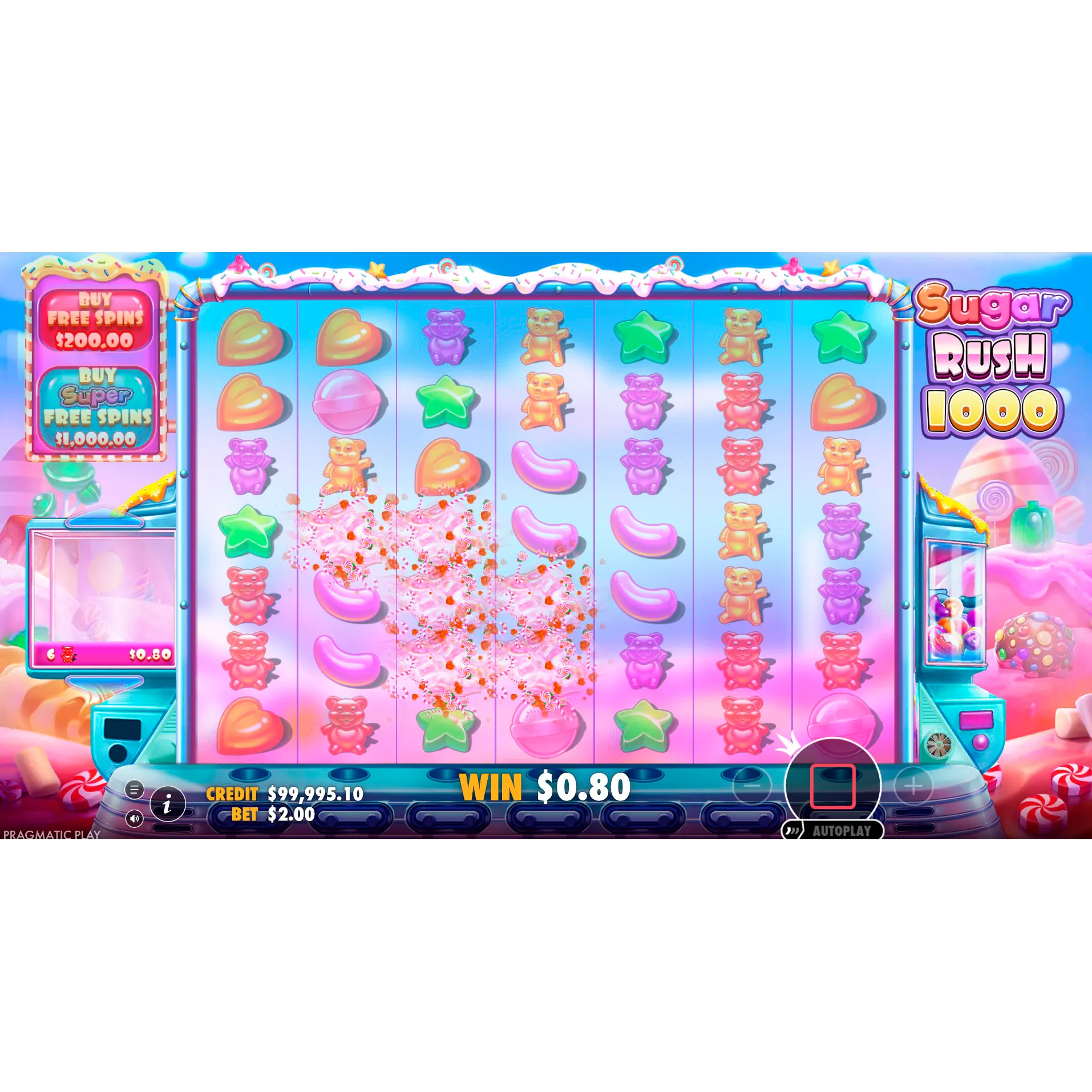 Sugar Rush 1000 Demo Overlay EN 2